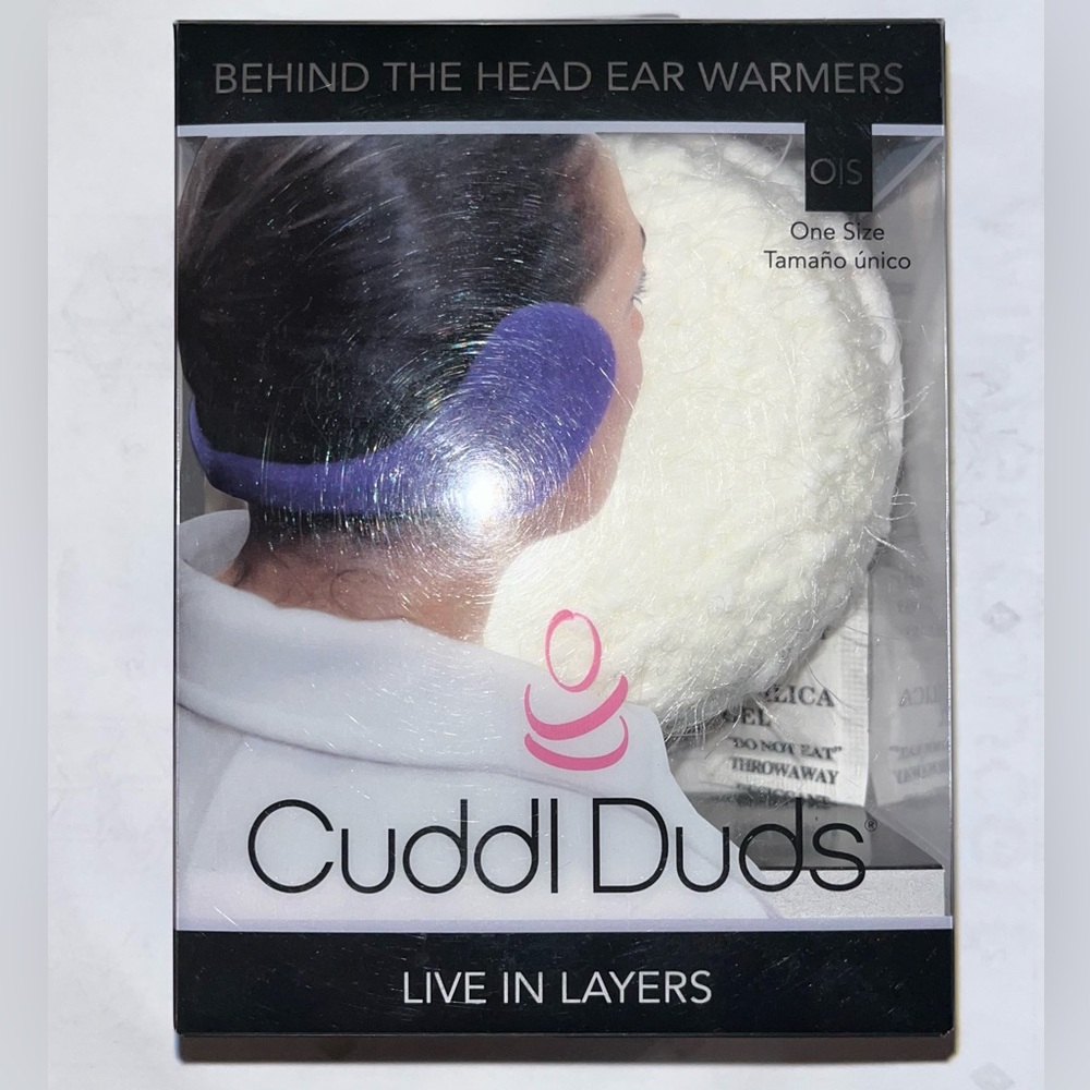 Cuddl Duds White Behind-the-Head Ear Warmers